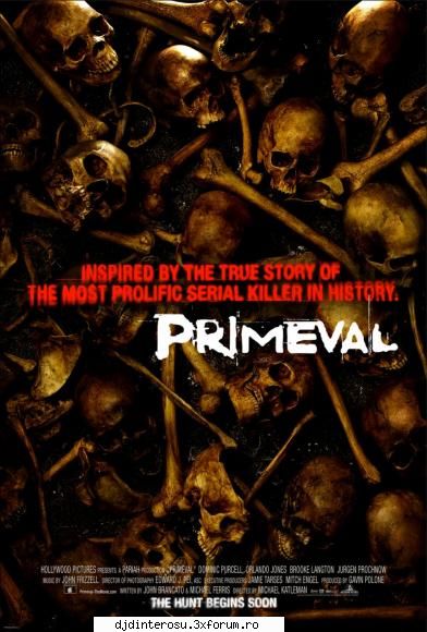 primeval primeval the true story legendary 25-foot man-eating crocodile comes the intense,