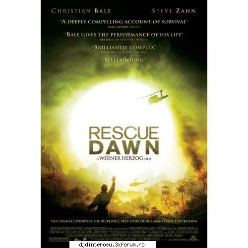 rescue great film by werner herzog.a touching film. a soaring by christain bale. a supporting by